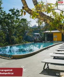 Hồ bơi nước ấm ngoài trời ở Goldient Boutique Hotel Đà Lạt