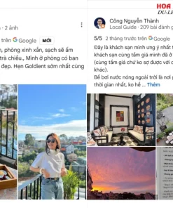 Đánh giá của khách hàng về Goldient Boutique Hotel dựa trên Google Maps