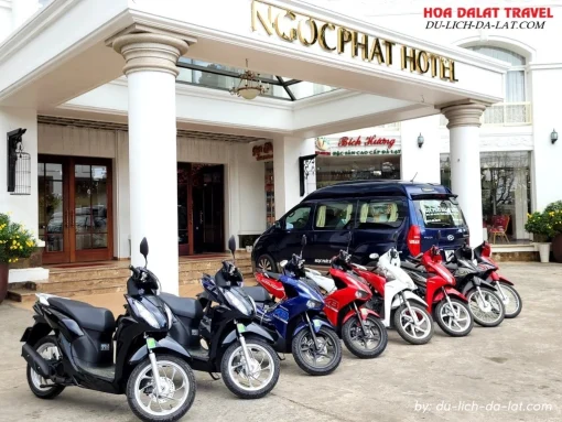 Dịch vụ cho thuê xe máy của Ngọc Phát Hotel Đà Lạt với xe đời mới giá rẻ
