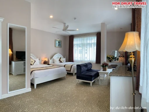 Phòng nghỉ ở Ngọc Phát hotel Đà Lạt