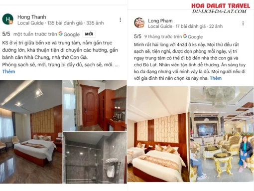 Đánh giá của khách hàng về Royal Palace Đà Lạt dựa trên Google Maps