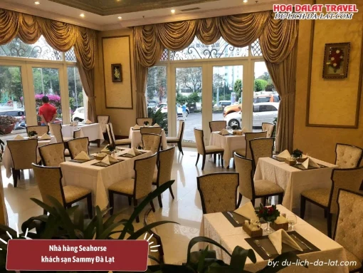 Nhà hàng Seahorse tại khách sạn Sammy Đà Lạt nằm trên tầng cao nhất của khách sạn Sammy lý tưởng để thưởng thức ẩm thực và ngắm cảnh