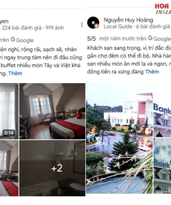 Đánh giá của khách hàng về khách sạn Sammy dựa trên Google Maps