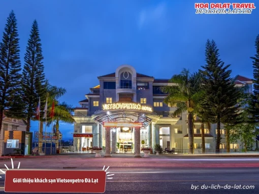 Vietsovpetro Đà Lạt là khách sạn tiêu chuẩn 4 sao mang đậm nét đặc trưng của Đà Lạt, nằm trên một đồi thông yên tĩnh