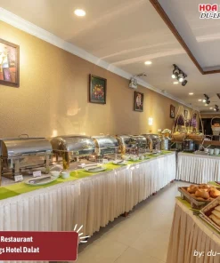 Nhà hàng King Restaurant tại Kings Hotel Dalat chuyên phục vụ các món ăn đa dạng, từ ẩm thực địa phương đến quốc tế