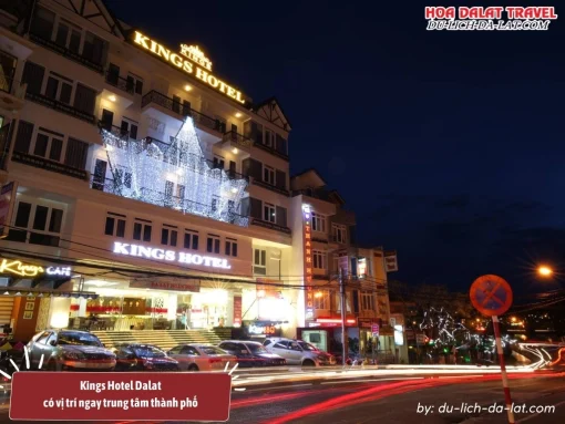 Khách sạn Kings Hotel Dalat có vị trí gần chợ Đà Lạt