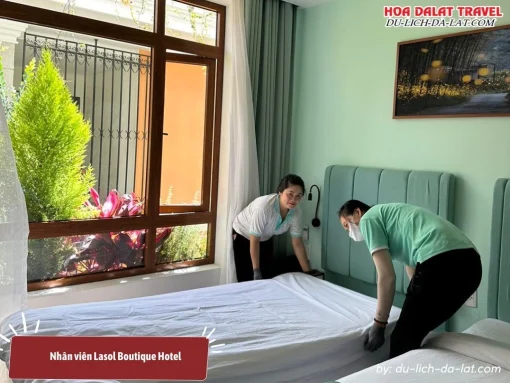 Nhân viên tại Lasol Boutique Hotel chuyên nghiệp, thân thiện