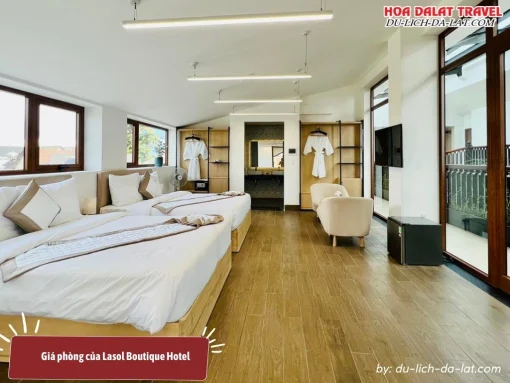 Giá phòng của Lasol Boutique Hotel từ 1.700.000 đến 4.500.000 đồng 1 đêm