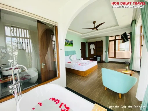 Tiện nghi phòng ở khách sạn Lasol Boutique Hotel Đà Lạt