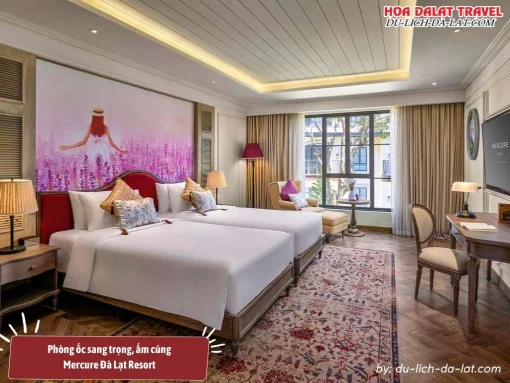 Phòng ốc Mercure Dalat Resort được trang bị đầy đủ tiện nghi hiện đại