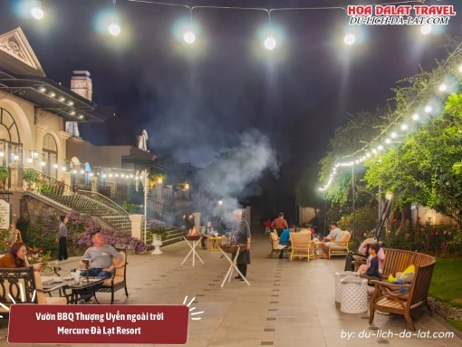 Vườn BBQ Thượng Uyển ngoài trời tại Mercure Đà Lạt Resort