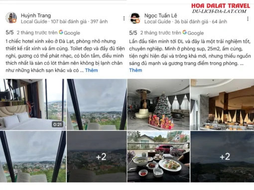 Đánh giá của khách hàng về New Century Dalat Hotel dựa trên Google Maps