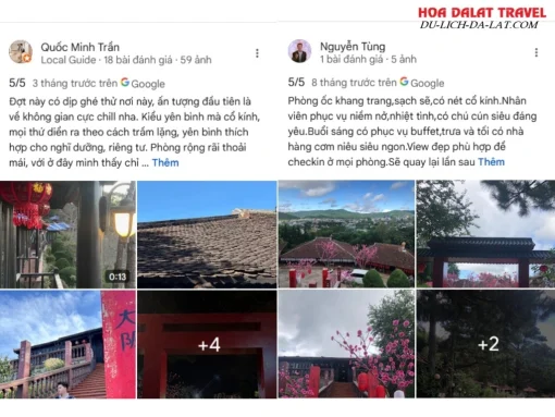 Đánh giá từ khách hàng khi lưu trú tại Osaka Resort dựa trên Google Maps