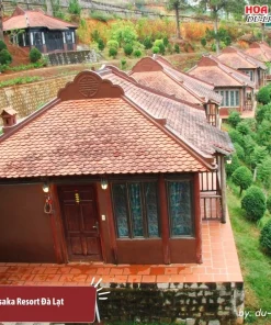 Kiến trúc nhà Rường dân gian Huế, mang nét độc đáo và truyền thống riêng ở Osaka Village Dalat