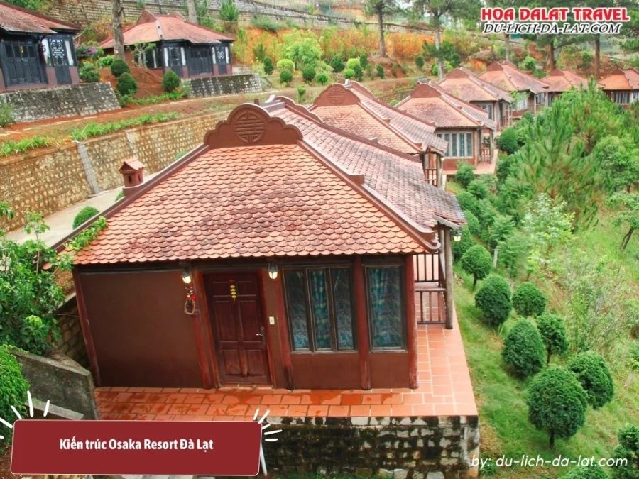 Kiến trúc nhà Rường dân gian Huế, mang nét độc đáo và truyền thống riêng ở Osaka Village Dalat