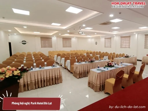 Phòng hội nghị tại Park Hotel Đà Lạt sang trọng với sức chứa lên đến 200 khách