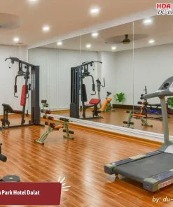 Phòng gym tại Park Hotel Đà Lạt được trang bị đầy đủ các thiết bị tập luyện hiện đại