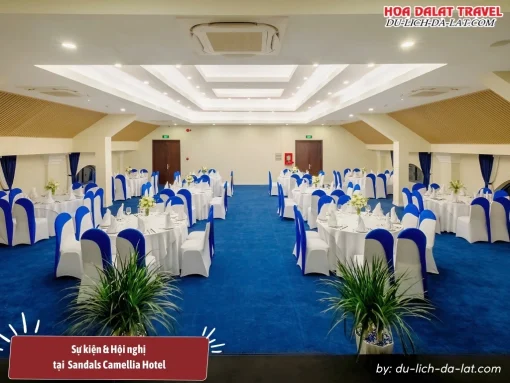 Phòng hội nghị rộng 200m2 tại tầng 4 Sandals Camellia Hotel Đà Lạt