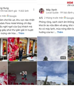 Đánh giá của khách hàng về Sandals Flora Hotel Đà Lạt dựa trên Google Maps