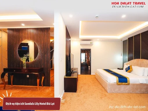 Dịch vụ tiện ích phòng nghỉ ở Sandals Lily Hotel Đà Lạt