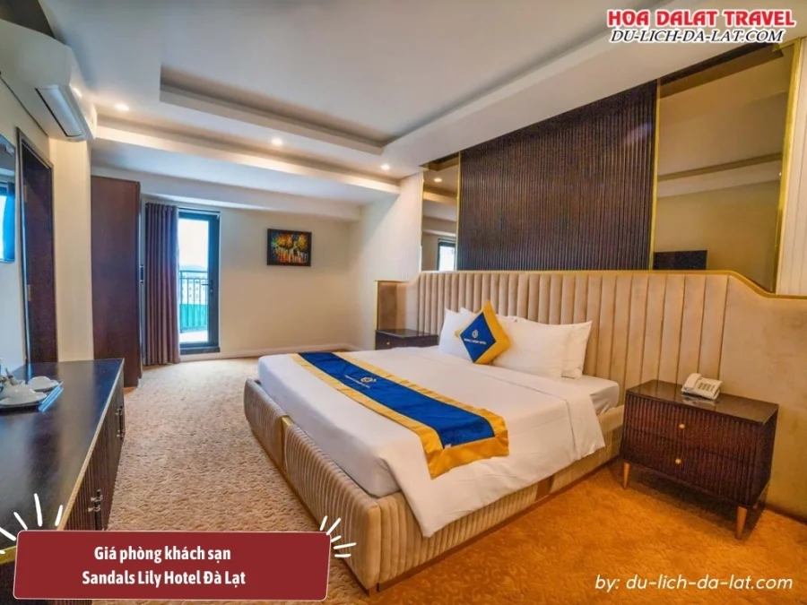 Giá phòng ngày thường của khách sạn Sandals Lily Hotel Đà Lạt từ 1.544.000 đến 24.420.000 đồng 1 đêm