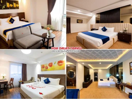 Hệ thống phòng nghỉ tại Sandals LiLy Hotel Đà Lạt