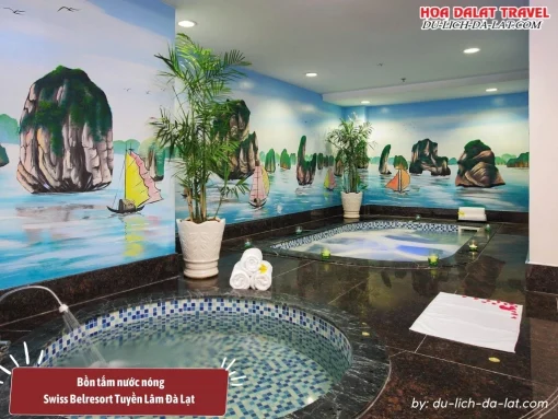 Bể sục (jacuzzi) tại Zen Spa của Swiss-Belresort Tuyền Lâm Đà Lạt