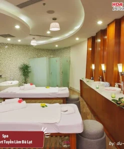 Zen Spa ở Swiss-Belresort Tuyền Lâm Đà Lạt không gian ấm áp với ánh sáng dịu nhẹ lý tưởng để thư giãn