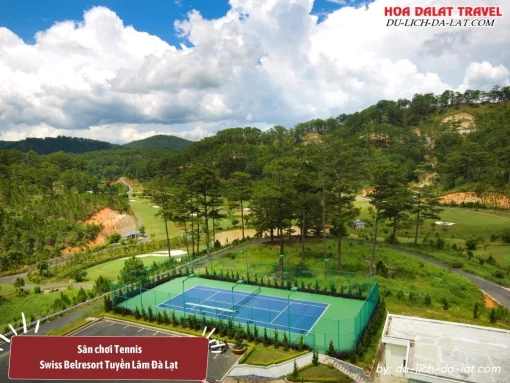 Sân tennis chất lượng cao của Swiss-Belresort Tuyền Lâm Đà Lạt