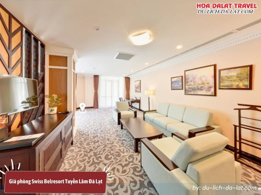 Giá phòng Swiss Belresort Tuyền Lâm Đà Lạt từ 1.650.000 đến 3.850.000 đồng 1 đêm