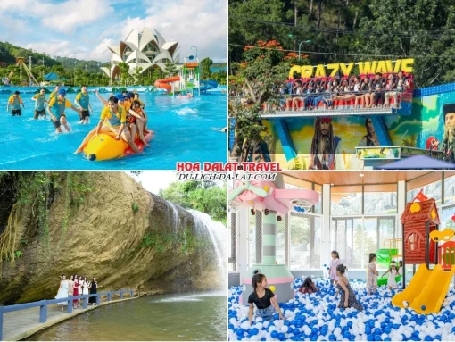 Các trò chơi tại Tea Resort Prenn như đua thuyền ở biển nhân tạo, trò chơi thảm bay mạo hiểm Crazy Wave, đi bộ xuyên lòng thác Prenn, nhà banh cho trẻ em