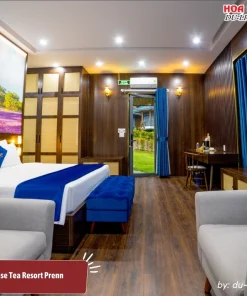 Red Pine House tại Tea Resort Prenn là hạng phòng cao cấp gồm một phòng ngủ và một phòng khách, được trang bị tiện nghi cao cấp