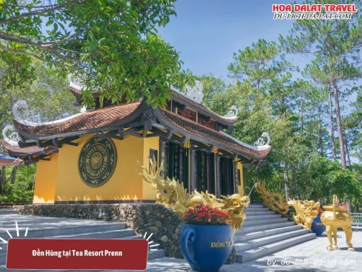 Tham quan Đền Hùng với kiến trúc tâm linh uy nghiêm tại Tea Resort Prenn