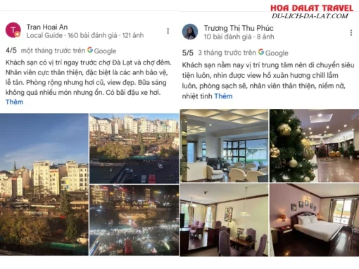 Đánh giá của khách hàng về TTC Hotel - Đà Lạt dựa trên Google Maps