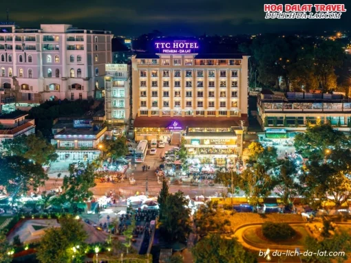 TTC Hotel Premium Đà Lạt vào ban đêm