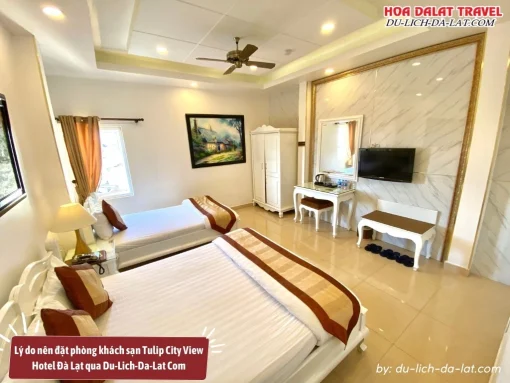 Lý do nên đặt phòng khách sạn Tulip City View Hotel Đà Lạt qua Du-Lich-Da-Lat Com