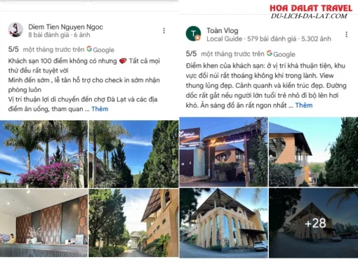 Đánh giá của khách hàng về Zen valley Đà Lạt dựa trên Google Maps