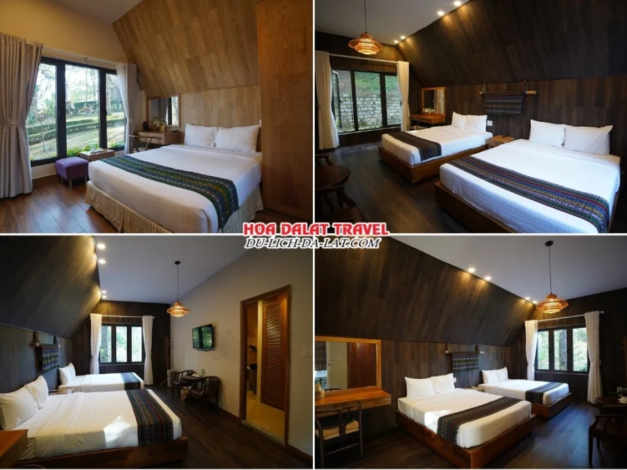Các hạng phòng tại Đồi mộng mơ resort Đà Lạt