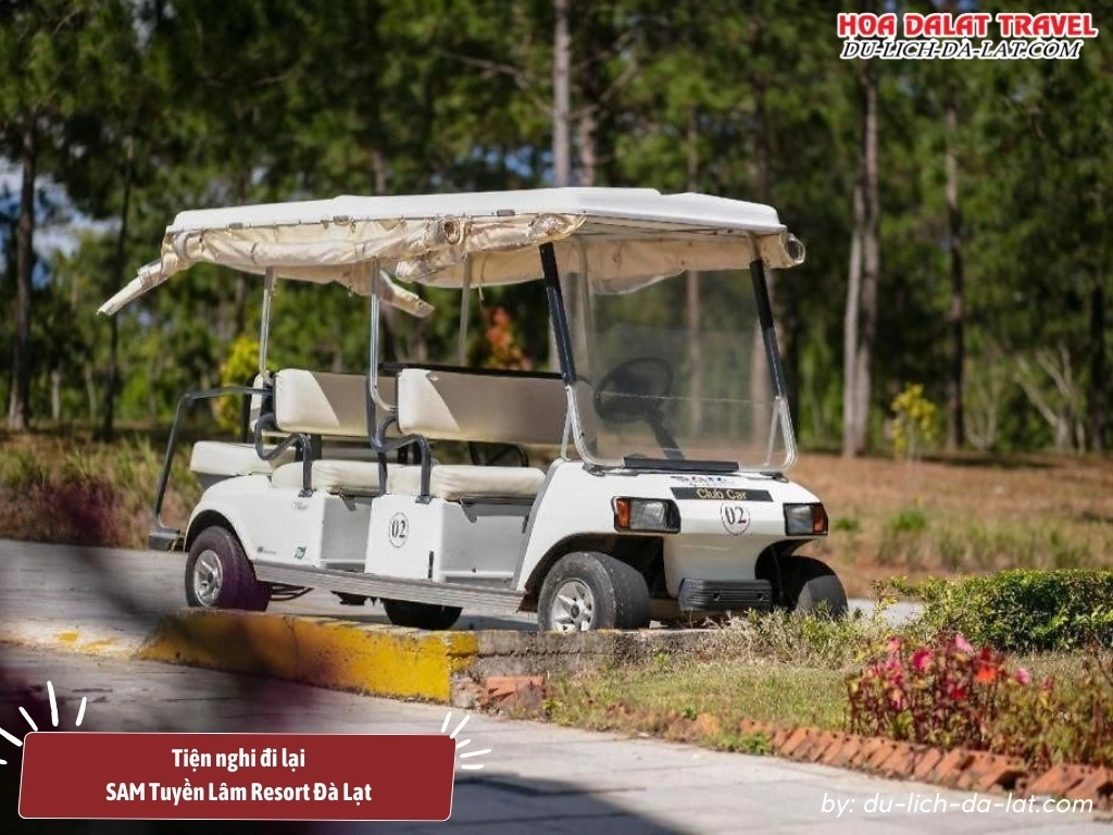Xe tham quan của SAM Tuyền Lâm Resort