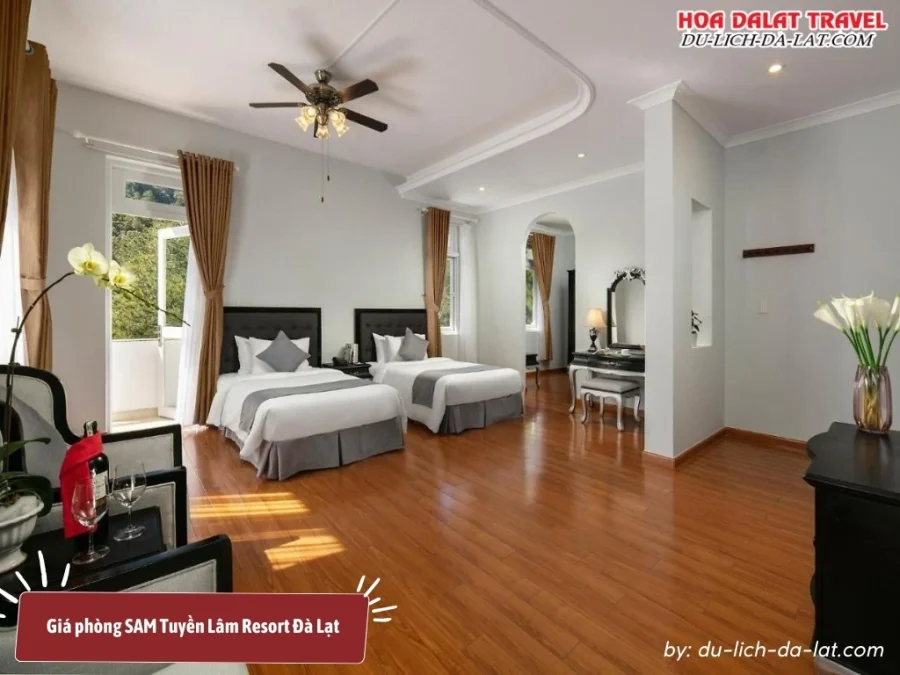 Giá phòng SAM Tuyền Lâm Resort Đà Lạt từ 1.450.000 đến 3.950.000 đồng 1 đêm