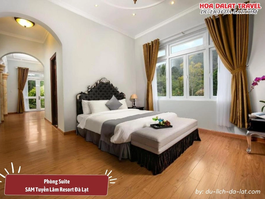 Phòng Suite tại SAM Tuyền Lâm Resort Đà Lạt sang trọng và thoải mái rộng 42m2